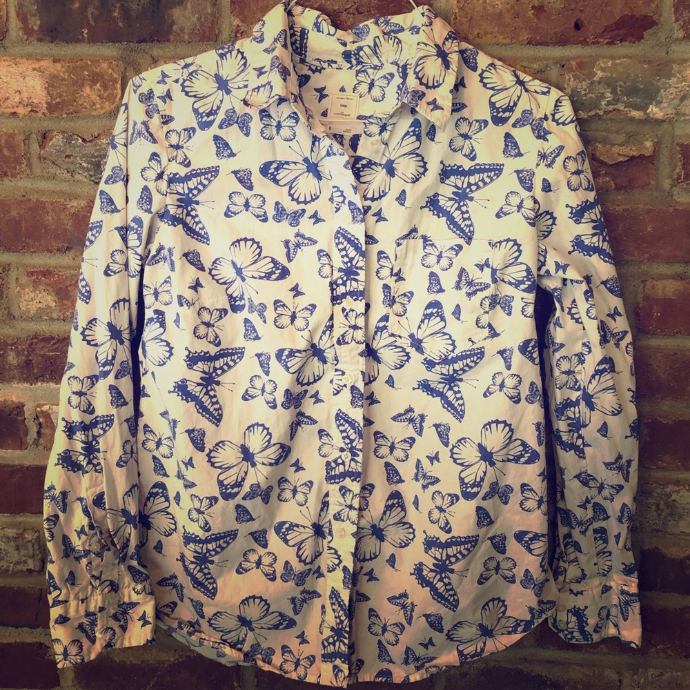 GAP Butterfly Buttondown